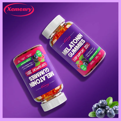Gomitas de melatonina de 20 mg: concilia el sueño de forma natural, combate el insomnio, refuerza el sistema inmunitario y mejora la calidad del descanso.