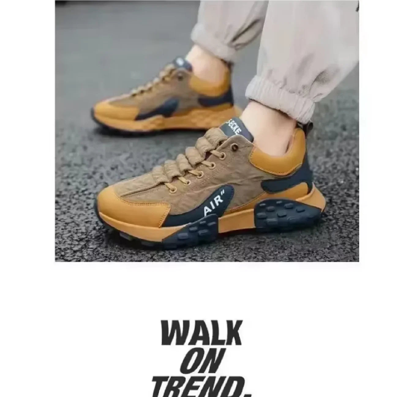 *2025 Zapatillas deportivas casuales y para correr de moda para hombre/Zapatillas deportivas casuales de suela gruesa