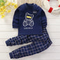 Ropa de algodón para niña, conjunto de invierno para bebé recién nacido, 2 conjuntos de pijamas de primavera para niños de 0 a 5 años, ropa informal de dibujos animados para bebé