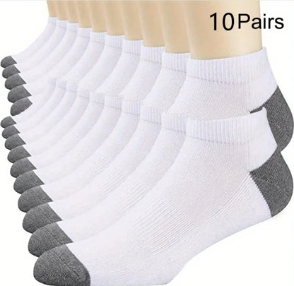 Calcetines deportivos transpirables de fibra de bambú para hombre, de otoño e invierno, con absorción del sudor y desodorantes, para negocios, 10, 5 o 3 pares.