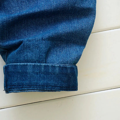 IENENS - Monos para bebé niña, pantalones vaqueros para niño, pantalones con bordado de mariposa, mono infantil de 0 a 4 años