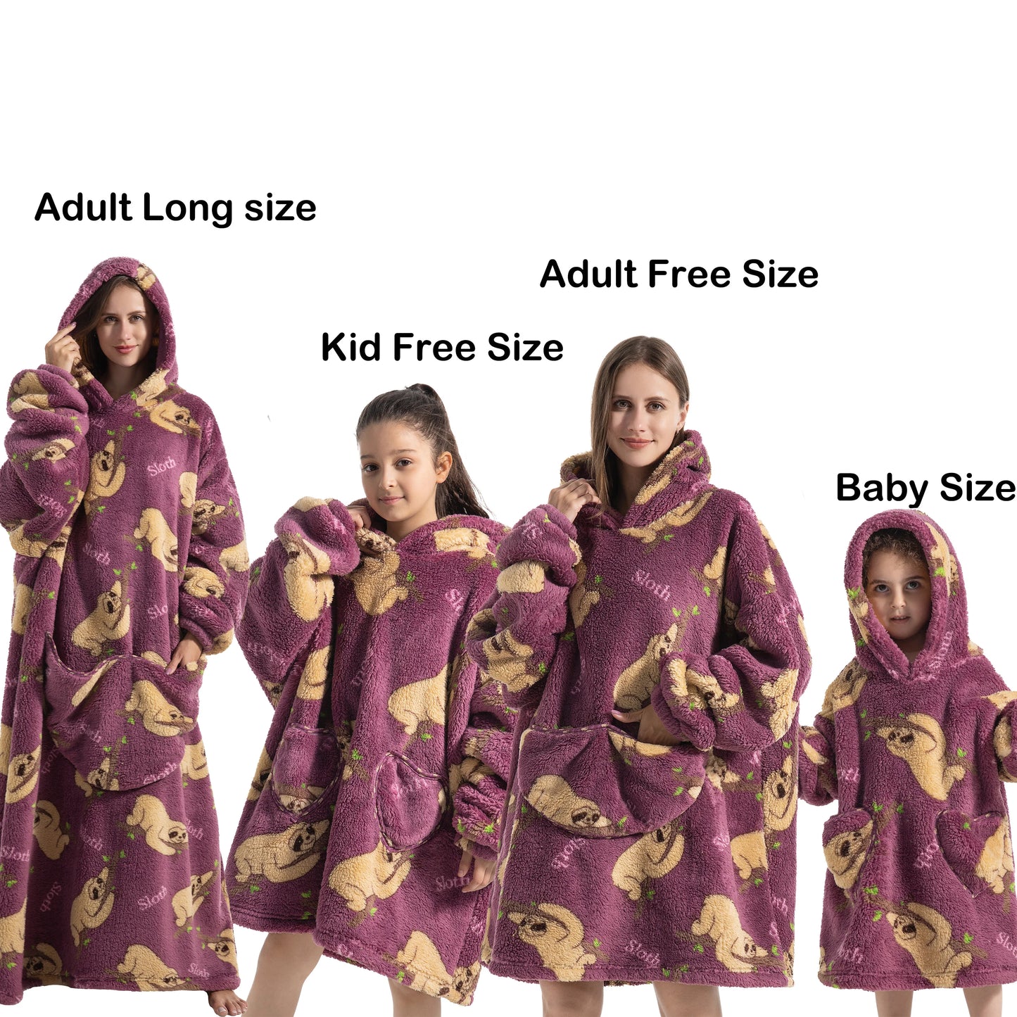 Manta de franela con mangas, sudadera de invierno, jersey de forro polar, manta usable con tiburón gigante, sudadera con capucha para adultos, niños y bebés