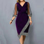 Plus Size Women Dress Winter Plus Size Black Vestidos Formal Occas Dress Elegant Long Skirt Party Female Clothin