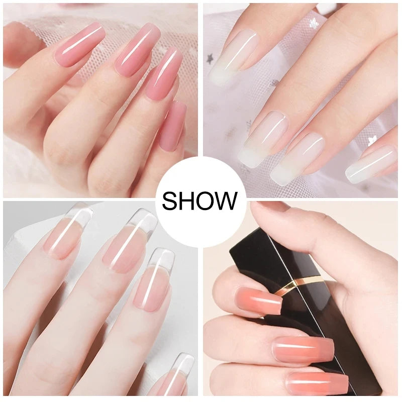 Kit de esmalte de uñas en gel con lámpara UV, taladro eléctrico para uñas, kit de base y capa superior para uñas en gel, juego de herramientas para uñas.
