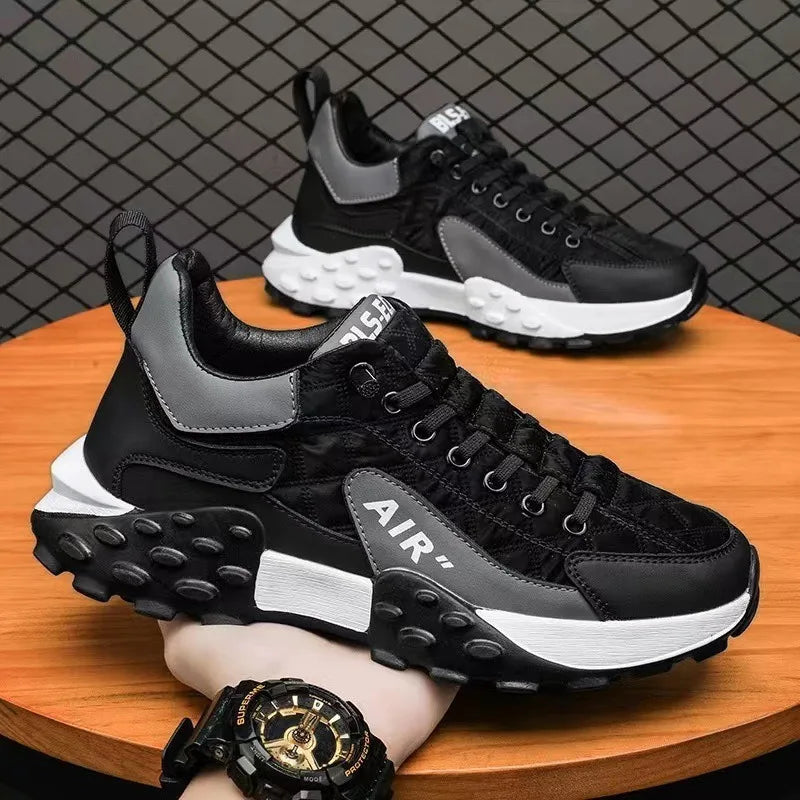 Zapatos deportivos casuales cómodos para hombre, zapatillas de deporte informales, antideslizantes, de alta calidad, para exteriores, primavera y otoño, 2025