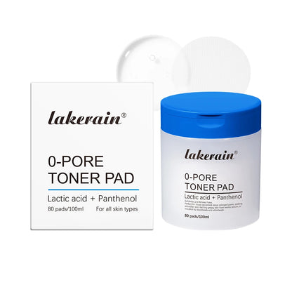 Almohadillas tónicas faciales de doble textura con ácido salicílico y ácido láctico (4,5 % AHA y 0,45 % BHA) para exfoliación y cuidado de los poros.