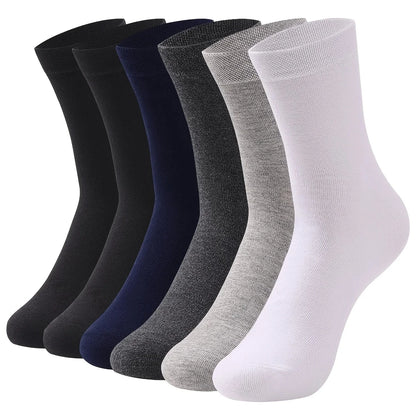 Calcetines deportivos transpirables de fibra de bambú para hombre, de otoño e invierno, con absorción del sudor y desodorantes, para negocios, 10, 5 o 3 pares.
