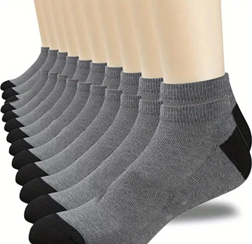 Calcetines deportivos transpirables de fibra de bambú para hombre, de otoño e invierno, con absorción del sudor y desodorantes, para negocios, 10, 5 o 3 pares.