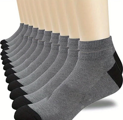 Calcetines deportivos transpirables de fibra de bambú para hombre, de otoño e invierno, con absorción del sudor y desodorantes, para negocios, 10, 5 o 3 pares.