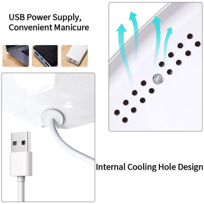 LULAA - Lámpara secadora de uñas de 88 W, luz ultravioleta para uñas, protección ocular, lámpara UV para uñas de gel, secador de esmalte de uñas de gel, herramienta de salón en casa