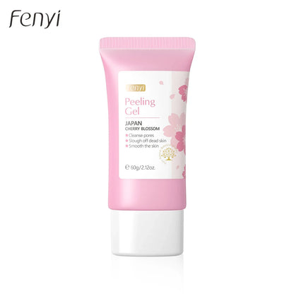 Gel exfoliante de limpieza profunda Sakura Face, cuidado de la piel, blanqueador, hidratante, reparador, exfoliante facial, cuidado de la piel, 60 g