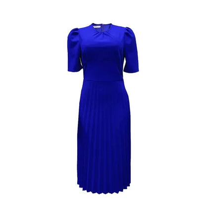 African Dresses for Women Summer 2024 New Arrival African Women Short Sleeve Red Blue Yellow Green Dress African Clothes