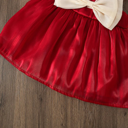Vestidos de verano para bebé, con lazo, espalda descubierta, escote cuadrado, tirantes esponjosos, ropa de playa informal para niña