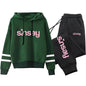Jogging Women Tracksuit Daily Outdoor Autumn Winter Quality Hoodies Casual Single Piece Stripe Sweatshirt and Sweatpants Comfort