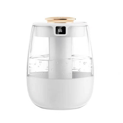 Humidificador de aire de 1300 ml, difusor de aceites esenciales con doble puerto de pulverización, USB, con luz para el hogar y la oficina.