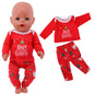 Envío gratuito: Conjunto navideño rojo para ropa y accesorios de muñeca de 43 cm y juguetes para muñecas americanas de 18 pulgadas de Our Generation.