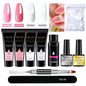 Kit Nail Art Limegirl, gel de uñas polivinílico, gel de remojo extensible, kit de esmalte de gel acrílico para principiantes, gel semipermanente