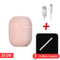 Mini humidificador de aire portátil con forma de gota de agua, USB, de escritorio, para interiores y hogares, silencioso, con atomización de aire.
