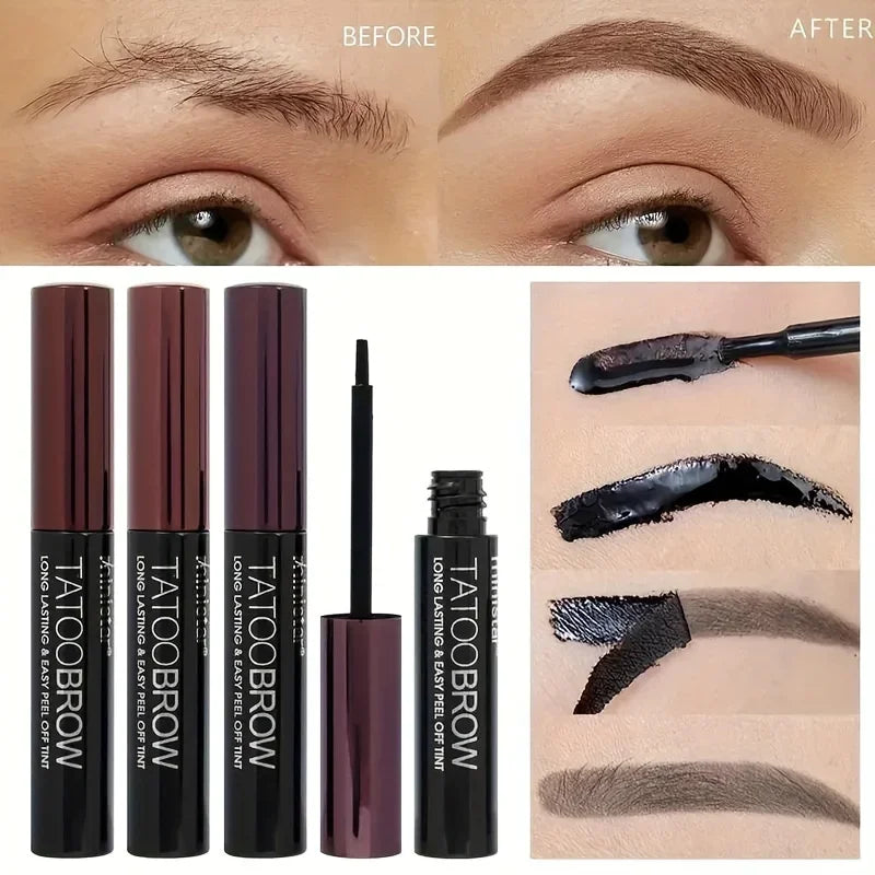 1 gel de tatuaje para cejas, semipermanente, resistente al agua y a las manchas, para unas cejas más pobladas y definidas.