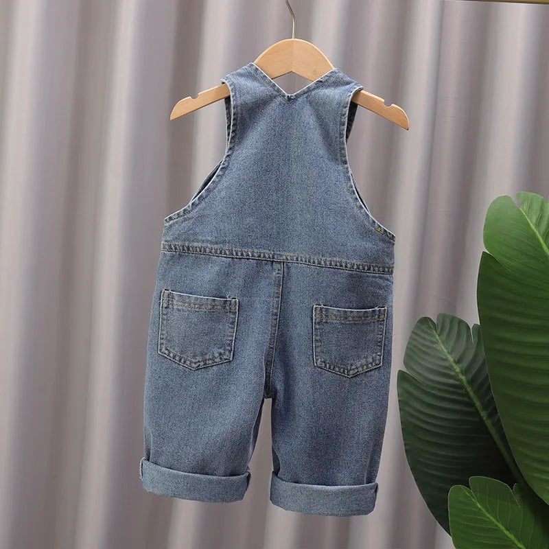 Monos de algodón suave para bebés, pantalones largos de dibujos animados para primavera y otoño, monos casuales para niñas, ropa para niños, pantalones con tirantes