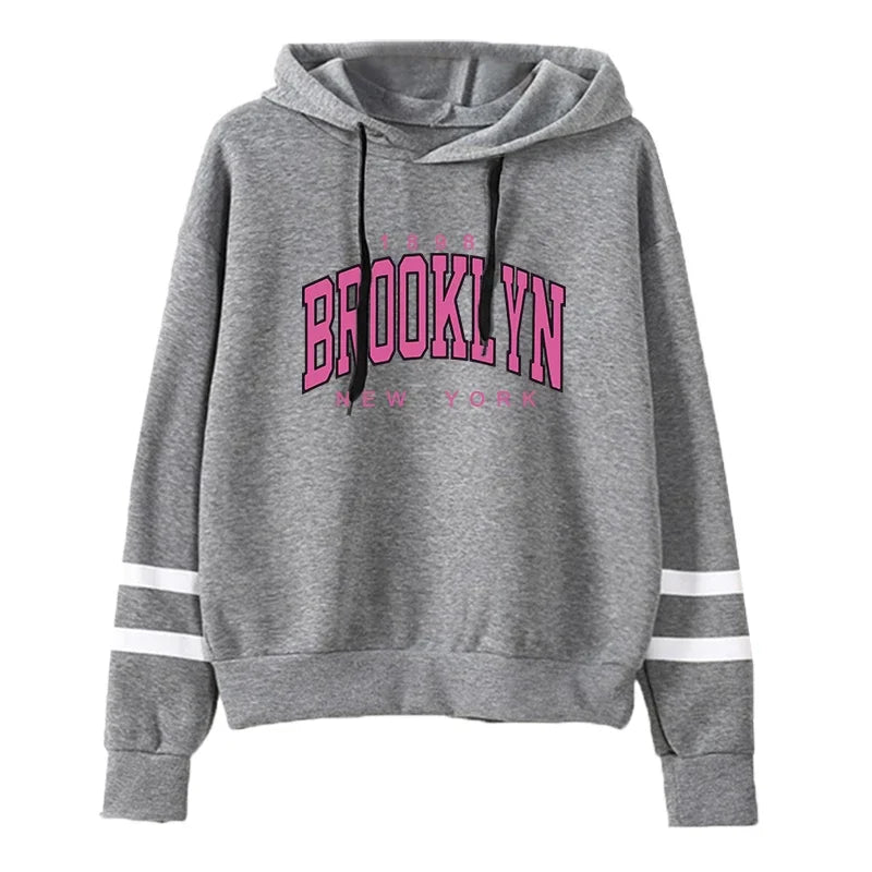Chándal de calidad para mujer, sudadera con capucha informal de una sola pieza a rayas y pantalones deportivos, cómodo para correr al aire libre, otoño e invierno.