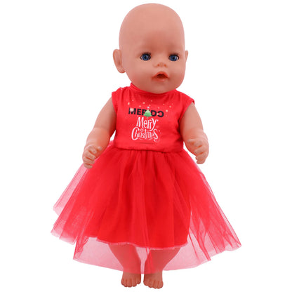 Envío gratuito: Conjunto navideño rojo para ropa y accesorios de muñeca de 43 cm y juguetes para muñecas americanas de 18 pulgadas de Our Generation.