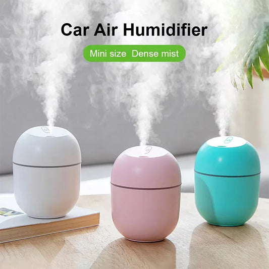 Mini humidificador de aire portátil con forma de gota de agua, USB, de escritorio, para interiores y hogares, silencioso, con atomización de aire.