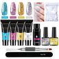 Kit Nail Art Limegirl, gel de uñas polivinílico, gel de remojo extensible, kit de esmalte de gel acrílico para principiantes, gel semipermanente