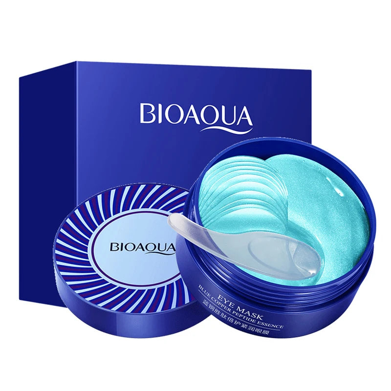 Mascarilla de colágeno dorado para ojos, hidratante, antiojeras, bolsas, cuidado ocular, parches reafirmantes de belleza, 60 unidades