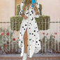 Vintage Elegant Retro Print Women's Shirt Dress Fashion Casual Holiday Dress Long Sleeve Irregular Office Lady Summer New Dress