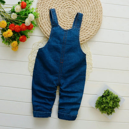 IENENS - Monos para bebé niña, pantalones vaqueros para niño, pantalones con bordado de mariposa, mono infantil de 0 a 4 años