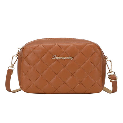Bolso bandolera pequeño con borlas para mujer, tendencia 2024, con bordado de Lingge, bolso de hombro femenino, bolso cruzado con cadena a la moda para mujer