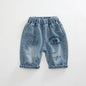 IENENS Pantalones cortos vaqueros casuales para bebés y niñas, ropa para niños de 2 a 8 años, pantalones cortos vaqueros holgados para niños