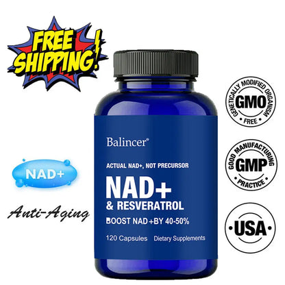 Suplementos de NAD, suplementos con resveratrol y vitamina B3, suplementos Nad Plus Boost: favorecen la salud celular.