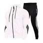 2025 nuevo traje de jogging para hombre, suéter, sudadera con capucha, chaqueta, pantalón deportivo, traje de 2 piezas, chaqueta casual de moda de otoño e invierno para hombre.