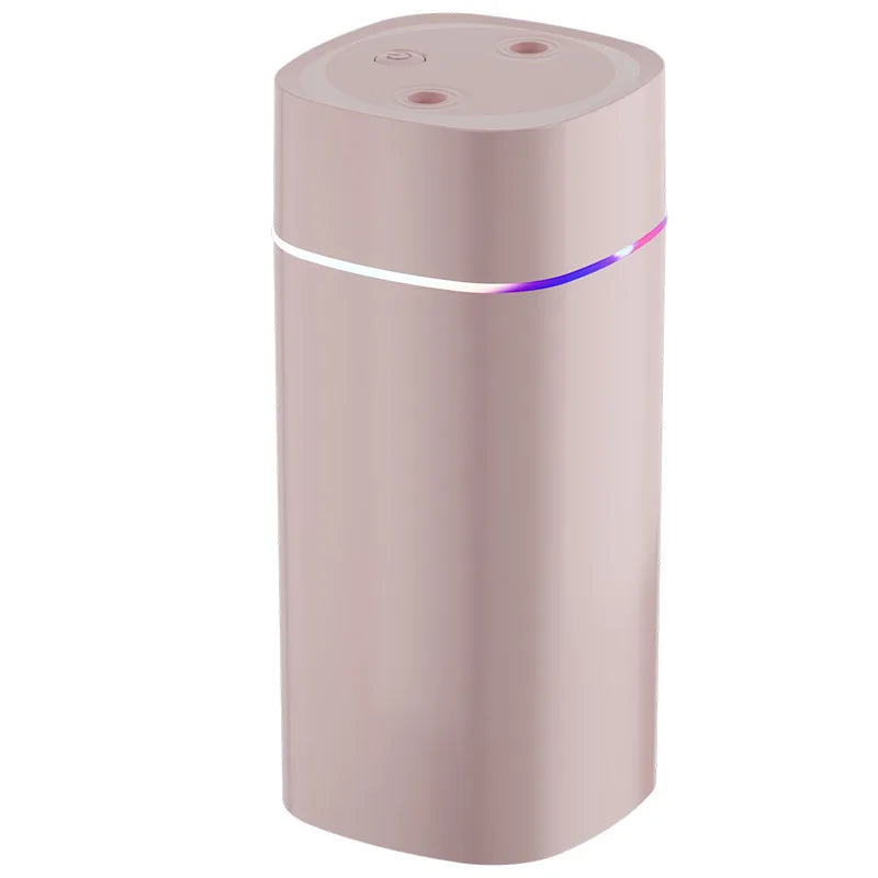 Humidificador USB de doble boquilla | 800 ml/h de alta potencia y ultrasilencioso | Humidificador para coche y hogar