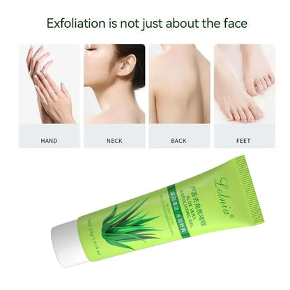 Gel exfoliante facial suave sin exfoliación para rostro y cuerpo. Limpia y exfolia la piel muerta, revelando una piel radiante. 30 ml.