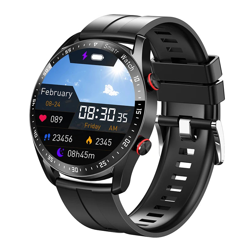 Reloj inteligente GT Series 2025 para hombre, con llamadas de voz, pantalla AMOLED de 1,53 pulgadas, deportivo, ECG + PPG, para Android e iOS.