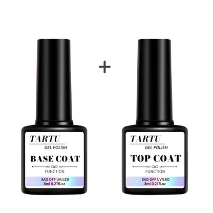 Juego de 1/2/3 piezas de gel funcional para uñas de 8 ml con capa base y capa superior de diamante, acabado mate, remojo para diseño de uñas.