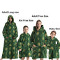 Manta de franela con mangas, sudadera de invierno, jersey de forro polar, manta usable con tiburón gigante, sudadera con capucha para adultos, niños y bebés