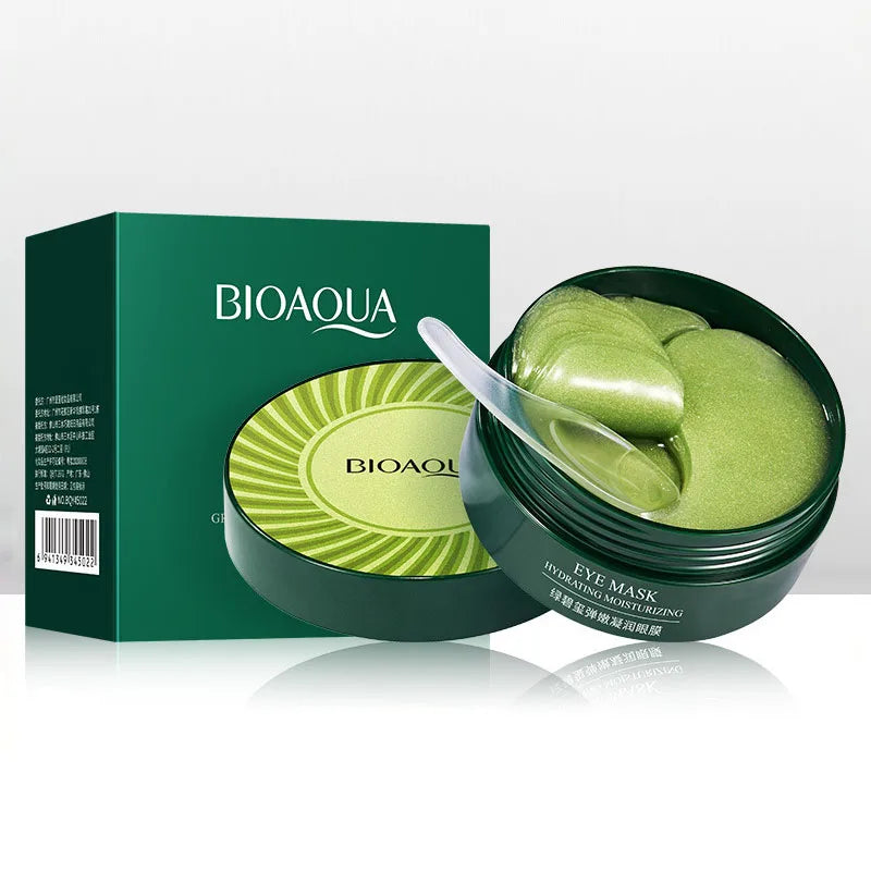 Mascarilla de colágeno dorado para ojos, hidratante, antiojeras, bolsas, cuidado ocular, parches reafirmantes de belleza, 60 unidades