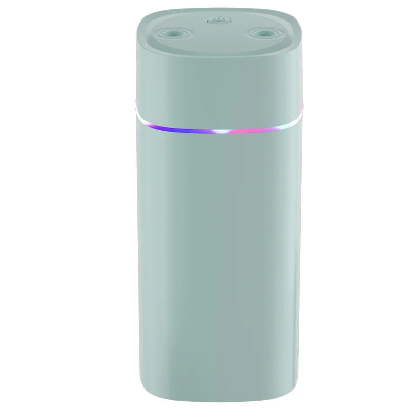 Humidificador USB de doble boquilla | 800 ml/h de alta potencia y ultrasilencioso | Humidificador para coche y hogar