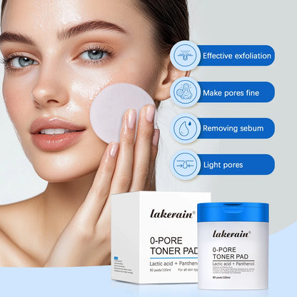 Almohadillas tónicas faciales de doble textura con ácido salicílico y ácido láctico (4,5 % AHA y 0,45 % BHA) para exfoliación y cuidado de los poros.