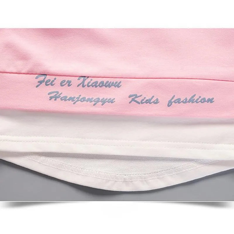 Ropa de primavera y otoño para bebé niña, conjunto de 2 piezas, camiseta y pantalones, chándal informal para niño pequeño
