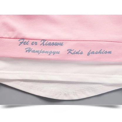Ropa de primavera y otoño para bebé niña, conjunto de 2 piezas, camiseta y pantalones, chándal informal para niño pequeño