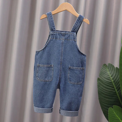 Monos de algodón suave para bebés, pantalones largos de dibujos animados para primavera y otoño, monos casuales para niñas, ropa para niños, pantalones con tirantes