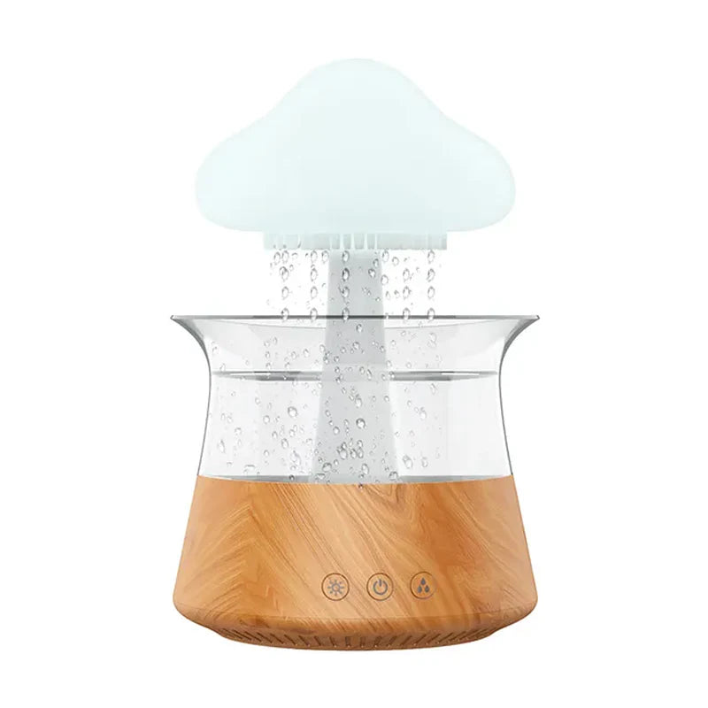 Difusor Serenity Mist Cloud: Humidificador ultrasónico de aromaterapia con lámpara LED de 7 colores