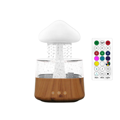 Difusor Serenity Mist Cloud: Humidificador ultrasónico de aromaterapia con lámpara LED de 7 colores