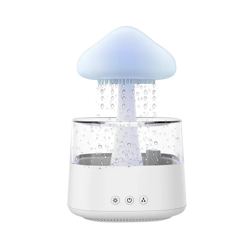 Difusor Serenity Mist Cloud: Humidificador ultrasónico de aromaterapia con lámpara LED de 7 colores